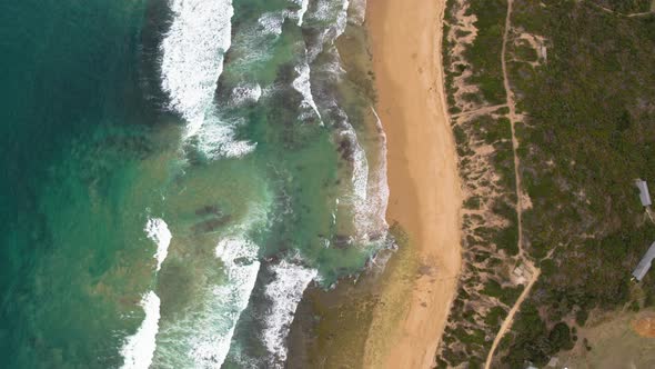 Drone View of Beach Coast