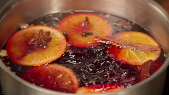 Cooking Mulled Wine Gluhwein Recipe