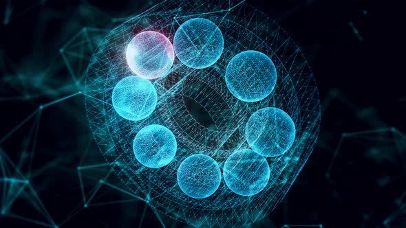 Ball Bearing Hologram Close Up 4k alt