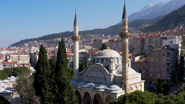 Mosque And City Aerial View 4