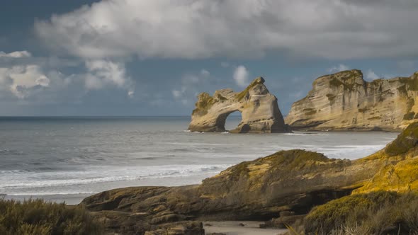 Archway on New Zealand coast