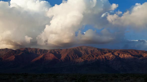 Mountain Sunset Clouds Time Lapse