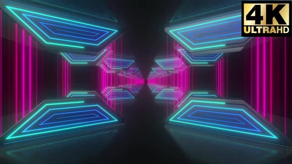 4k Neon Corridor Pack