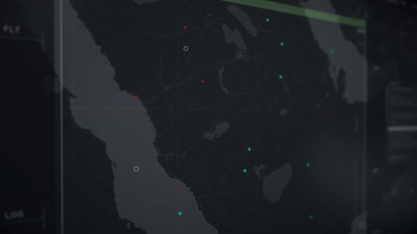 Futuristic Air Monitoring Radar Collects Information On Transport Plane alt