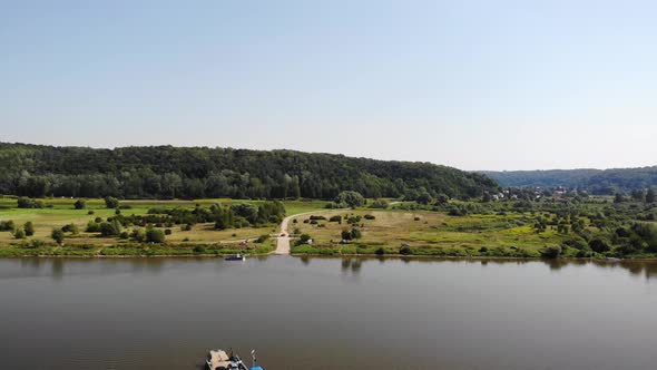 Ferry crossing over