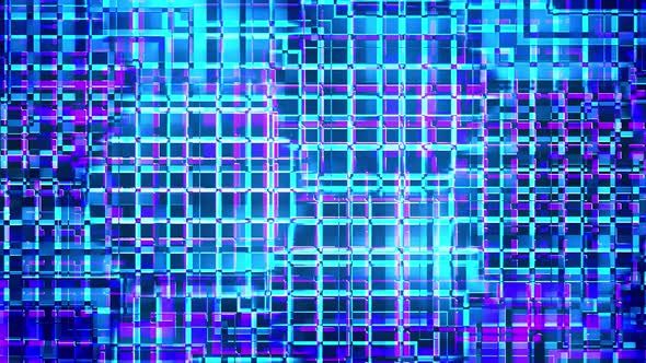 VJ Blue Purple Neon Abstraction