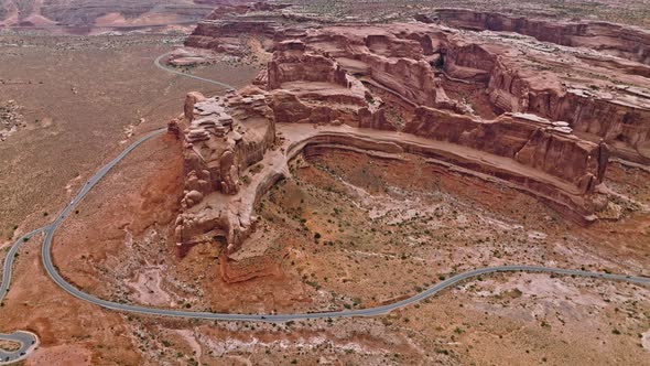 Monument Valley Rock Formations in Land in Utah USA