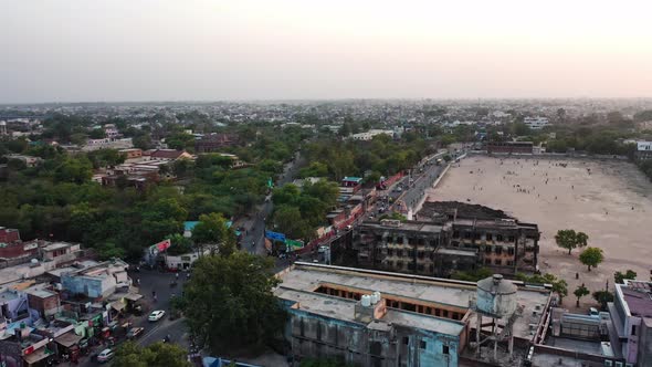 A View of a City in Agra  India