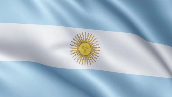 Flag of Argentina | UHD | 60fps