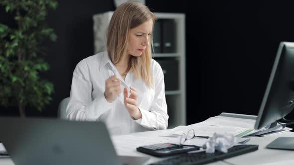 Upset Employer Throwing Crumpled Paper