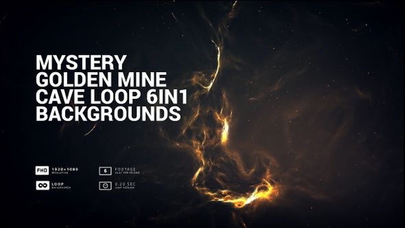 Mystery Golden Mine Cave Loop 6in1 Backgrounds alt