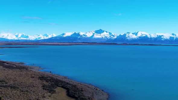 Patagonia landscape. Famous city of El Calafate at Patagonia Argentina