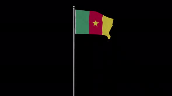 Cameroon Flag Pole Loops With Alpha