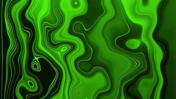 Green Wavy Marble Liquid Animation