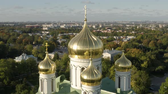 Domes of Orthodox Cathedral