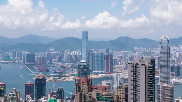 Timelapse of Hong Kong cityscape