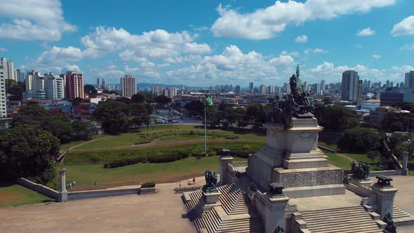 Cityscape of Sao Paulo Brazil. Stunning landscape of downtown district city.