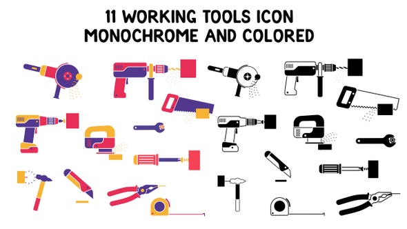 Working Tools Animated Icon Set