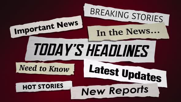 Todays Headlines Stories Hot News Breaking Updates 3d Animation