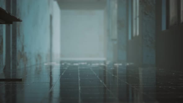 Interior of the Abandoned Soviet Building alt