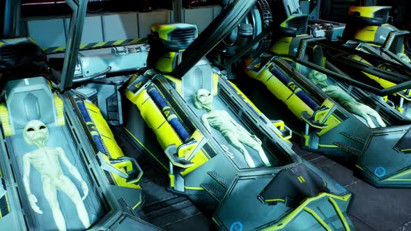 Cryo Capsules With Aliens alt