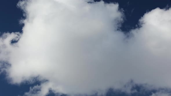 white clouds in blue sky background