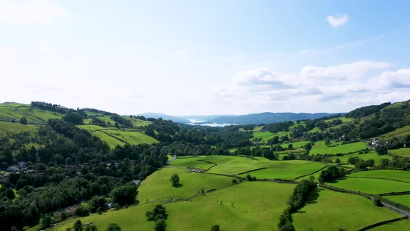 Keswick The Lake District Aerial Drone Sc03