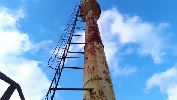 Old Rusty Soviet Water Tower