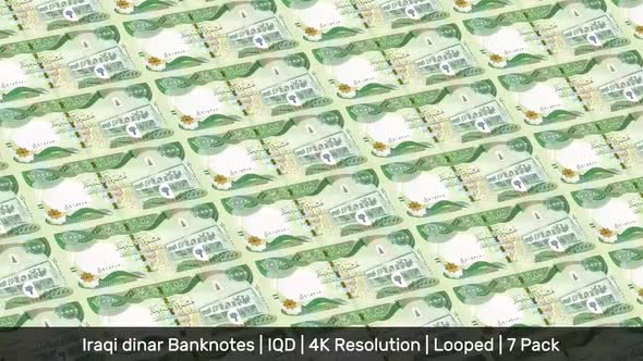 Iraq Banknotes Money / Iraqi dinar / Currency ع.د / IQD/ | 7 Pack | - 4K
