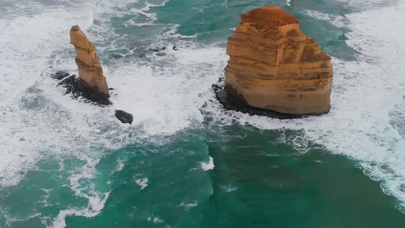 Famous Twelve Apostles at Sunrise Great Ocean Road in Victoria Australia