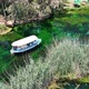 Aerial view of drone 'Azmak' river in the 'Akyaka' town - Gokova - Mugla - TURKEY - VideoHive Item for Sale