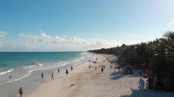 Top View of Beautiful Beach