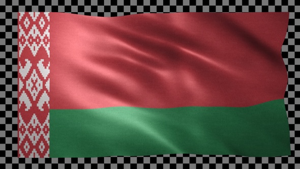 Belarus waving flag looped