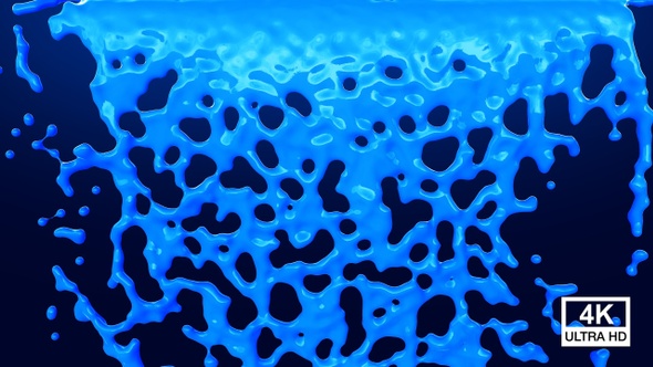 Fountain Of Blue Color 4K alt