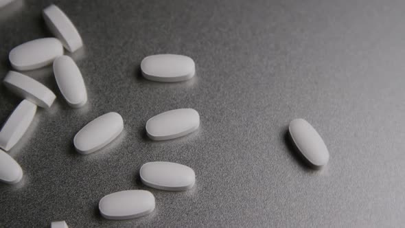 Rotating stock footage shot of vitamins and pills - VITAMINS 0016