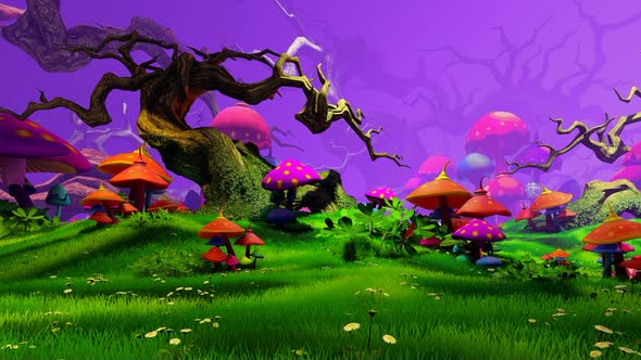 Panorama Of A Fairy Forest