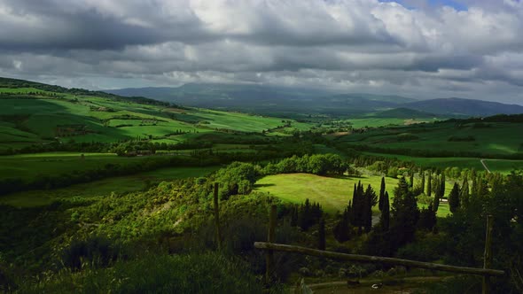 Tuscany Landscape with Farmland Hill Fields