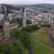 Drone View Around Nelson Monument with a Panorama of Edinburgh in the Morning - VideoHive Item for Sale