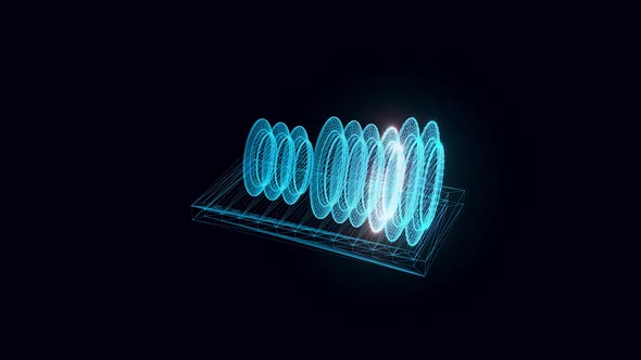 Dish Rack Hologram Rotating Hd