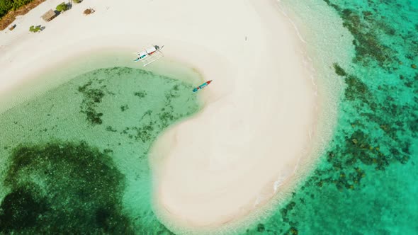 Tropical Island with Sandy Beach