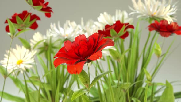 Blooming Red Roses