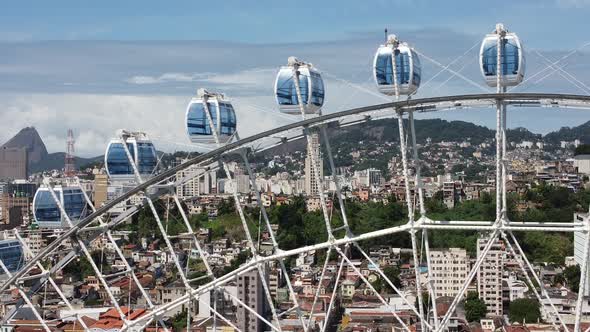 Rio de Janeiro Brazil. Major ferris wheel of Latin America.