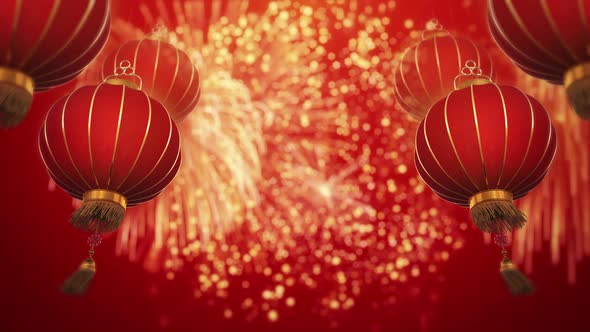 Chinese New Year with Firework 4K