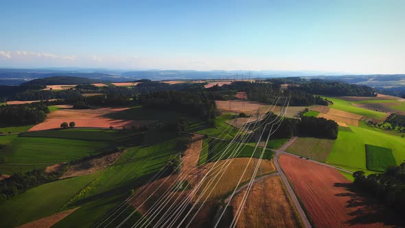 High voltage power lines