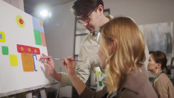 Woman Learning Painting