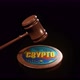 Hitting Crypto coin disk with gavel - VideoHive Item for Sale