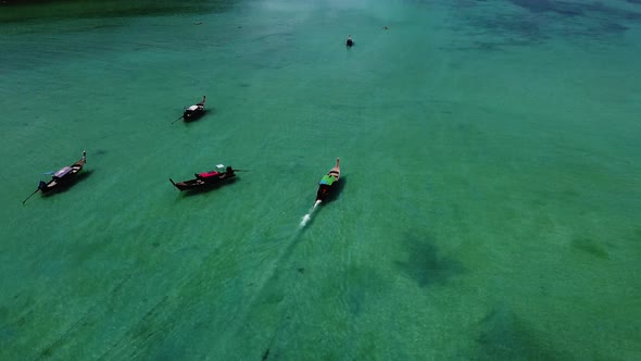 Boat trip to Loh Dalum beach, Koh Phi Phi Don, Thailand