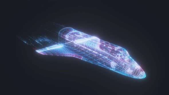Abstract Space Shuttle 4k alt