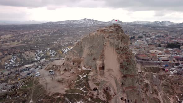 Cappadocia, a semi-arid region in central Turkey, is known for its distinctive fairy chimneys tall,