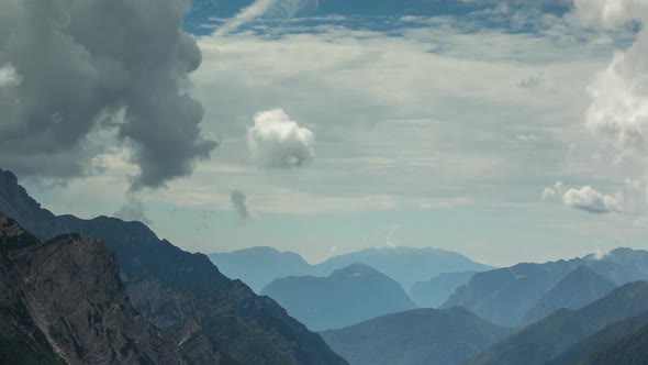 dolomites alps italy mountains snow peaks ski timelapse